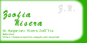 zsofia misera business card